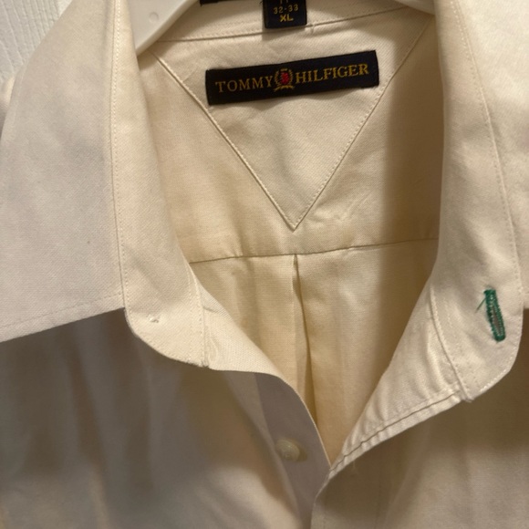 VINTAGE LSU TIGERS TOMMY HILFIGER GOLF XL Yellow & White COTTON POLO SHIRT! - Picture 6 of 8